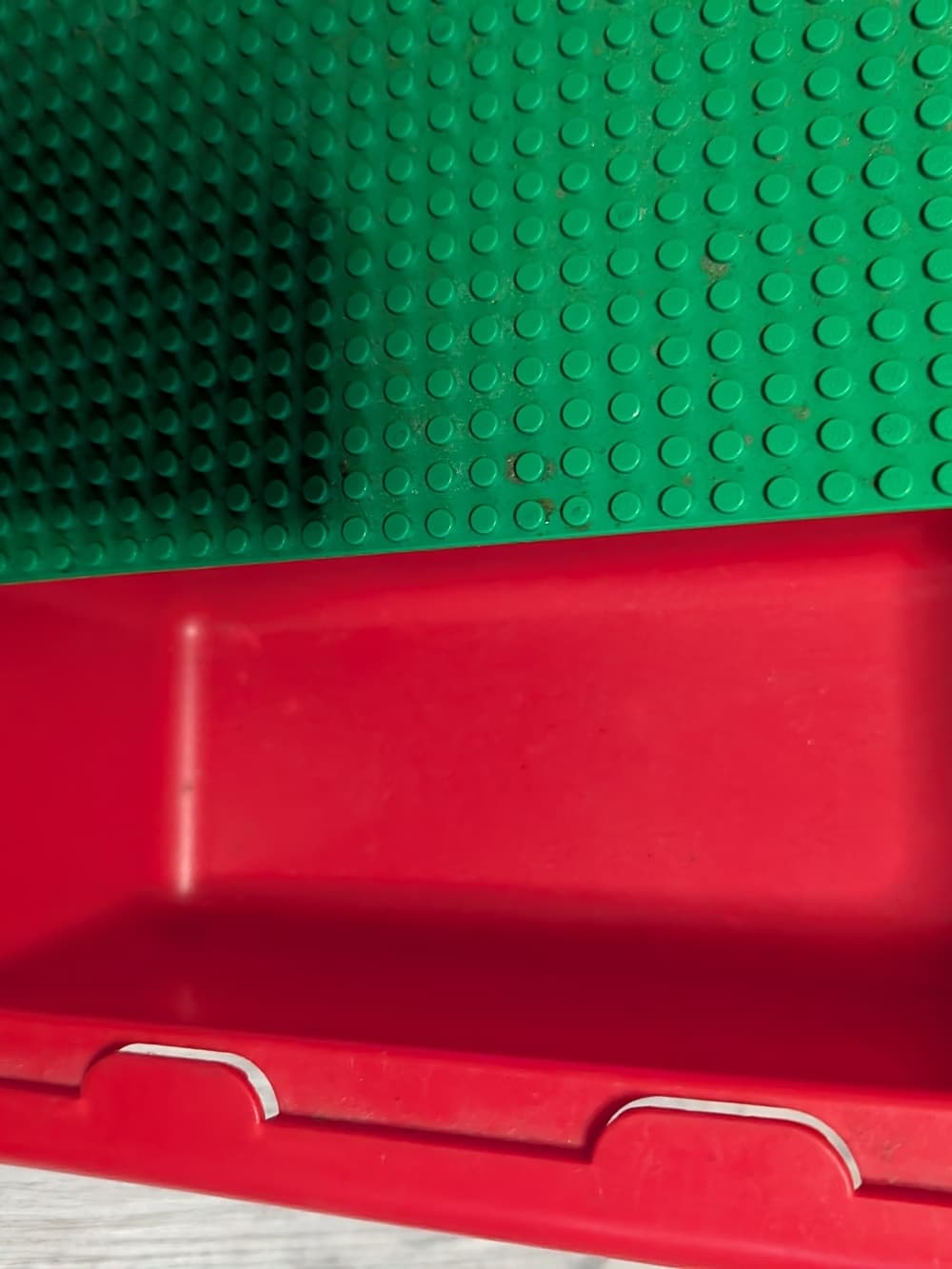 Vintage 1998 Lego Lap Tray With 3 Build Pads Red And Green - Thumbnail 4