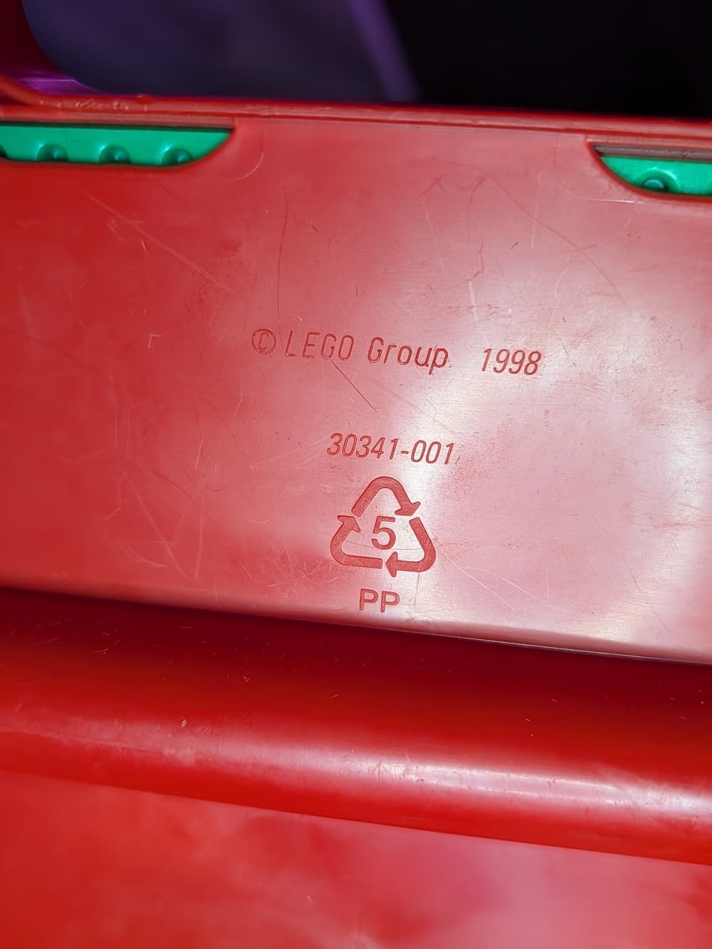 Vintage 1998 Lego Lap Tray With 3 Build Pads Red And Green - Thumbnail 8