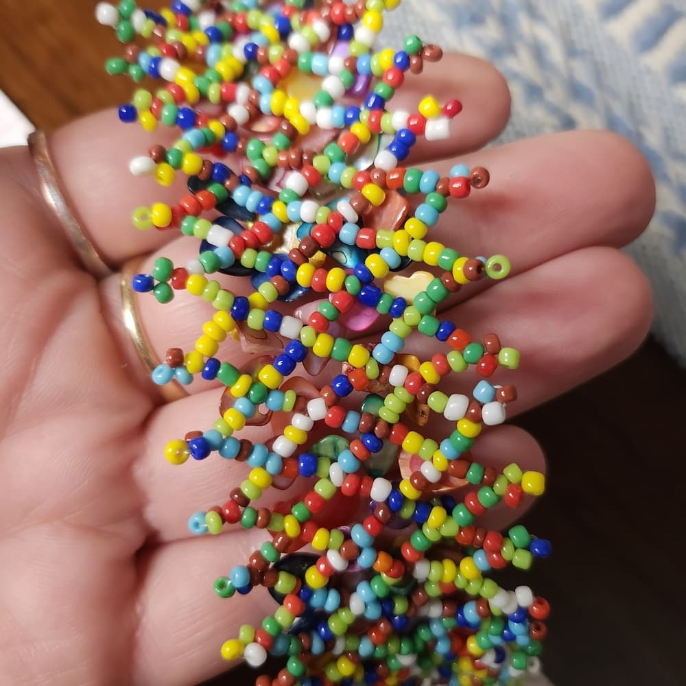 Rainbow Shell Beaded Jewelry Bundle Bracelets And Earring - Thumbnail 9