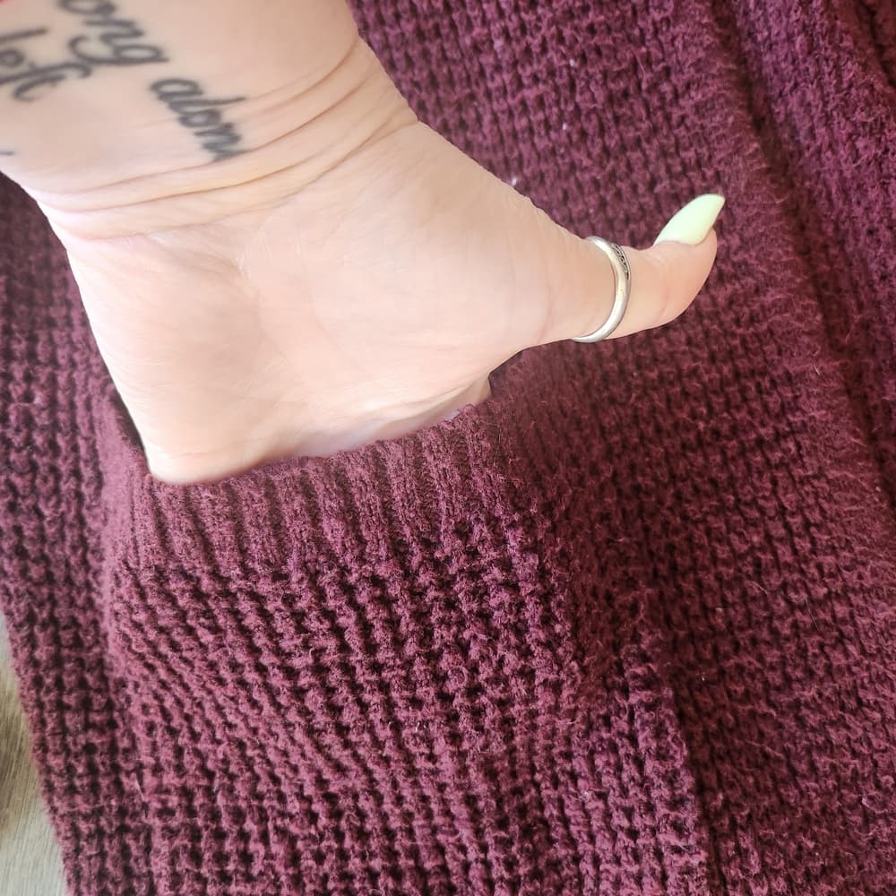 American Eagle Outfitters Maroon Knit Cardigan Batwing - Thumbnail 4