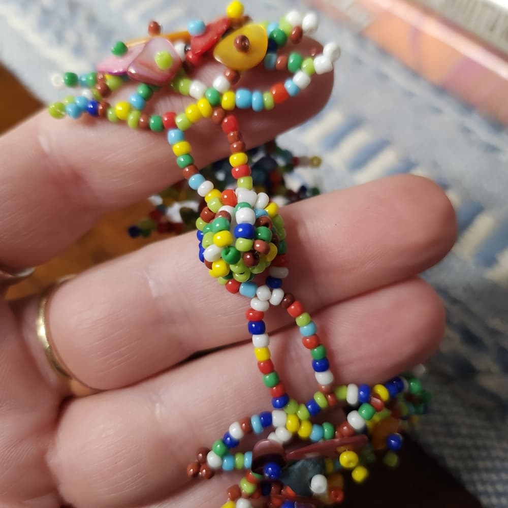 Rainbow Shell Beaded Jewelry Bundle Bracelets And Earring - Thumbnail 7