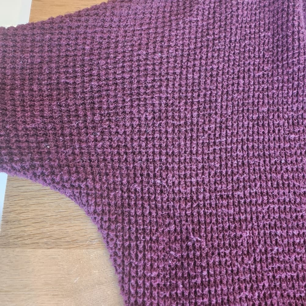 American Eagle Outfitters Maroon Knit Cardigan Batwing - Thumbnail 6