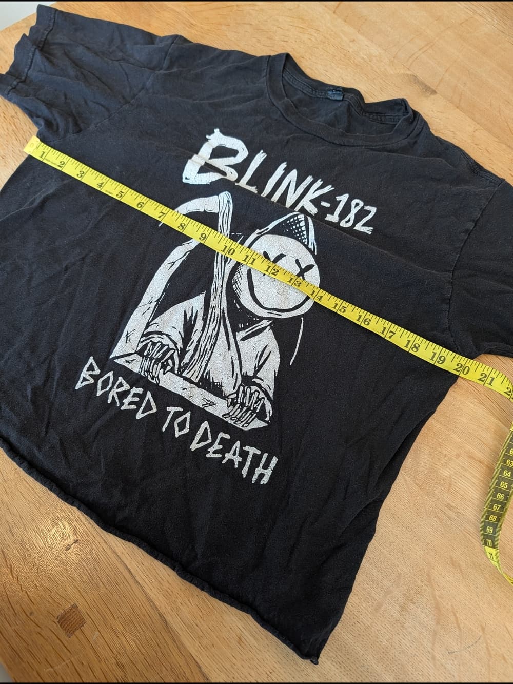 Blink-182 Black Graphic 2016 Concert Tee Cropped - Bored to Death Tour - Thumbnail 7