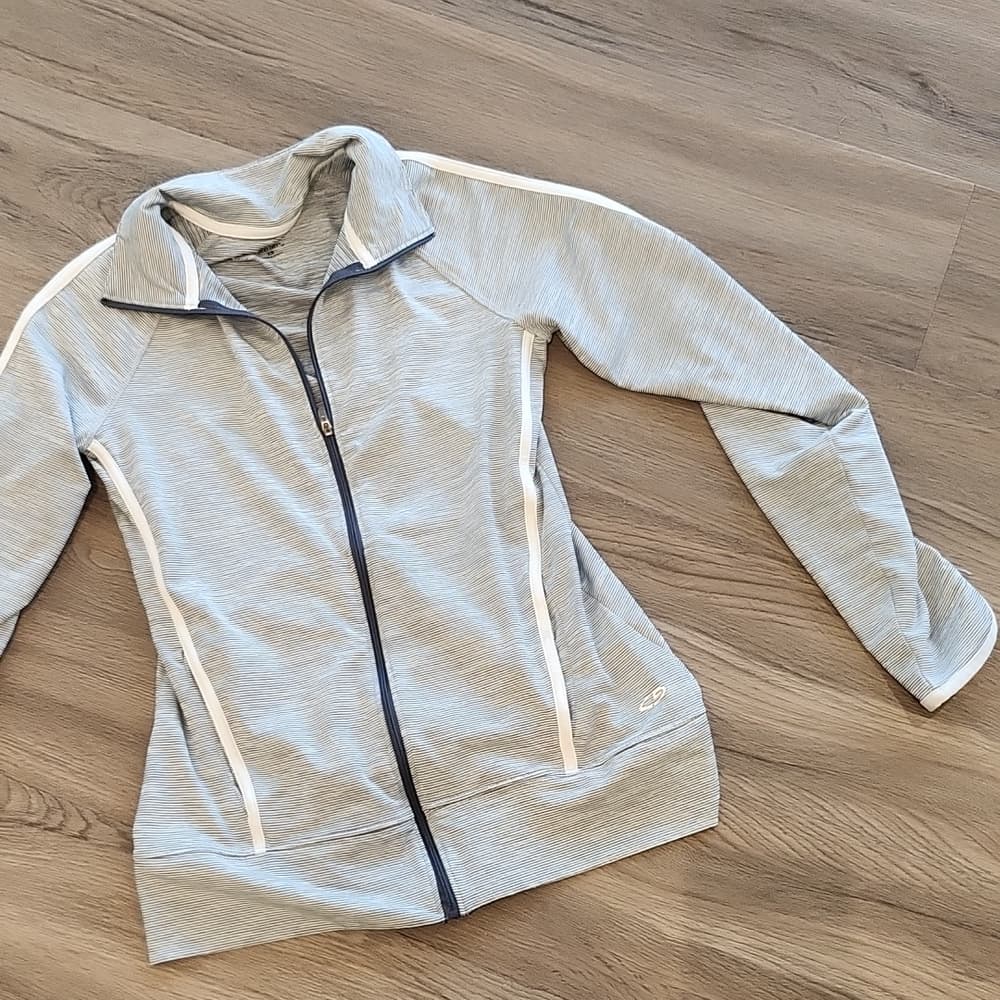 Champion for Target 🥰 Long Sleeve Zip Up Athletic Jacket Light Grey - Thumbnail 10
