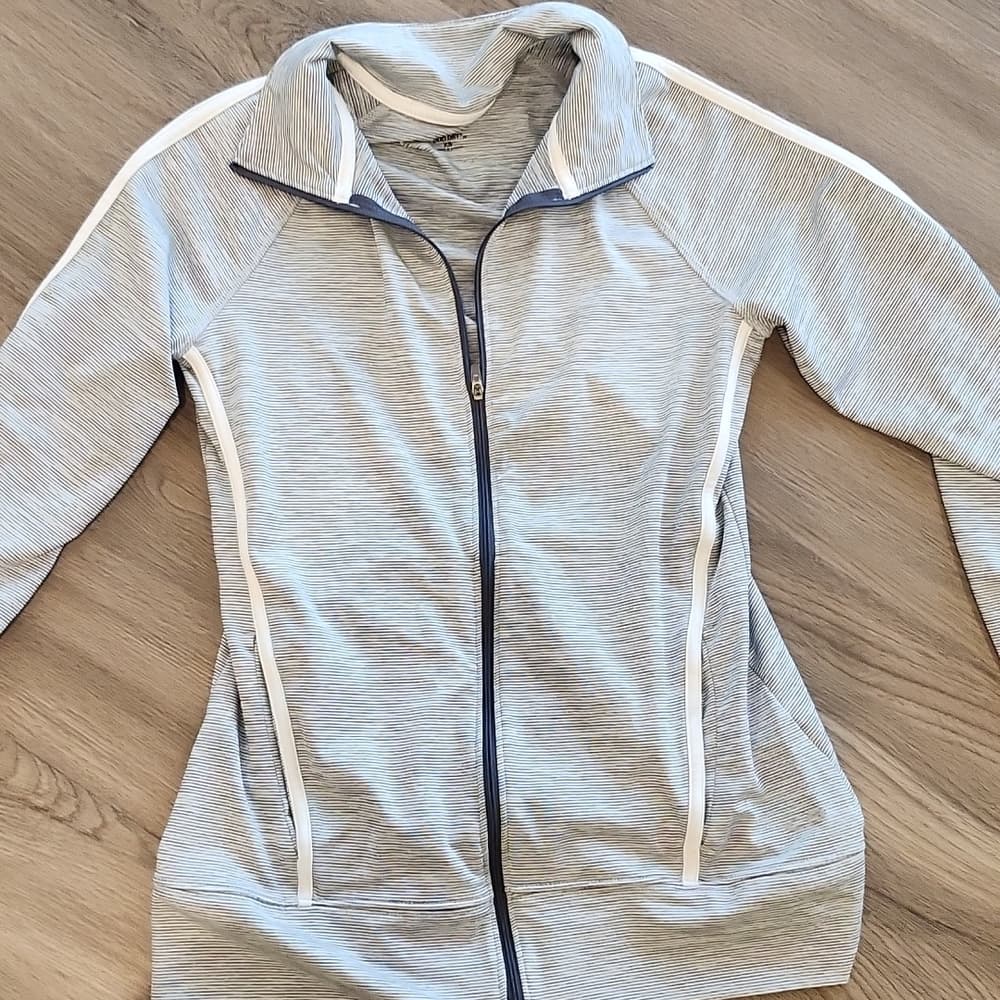 Champion for Target 🥰 Long Sleeve Zip Up Athletic Jacket Light Grey - Thumbnail 2