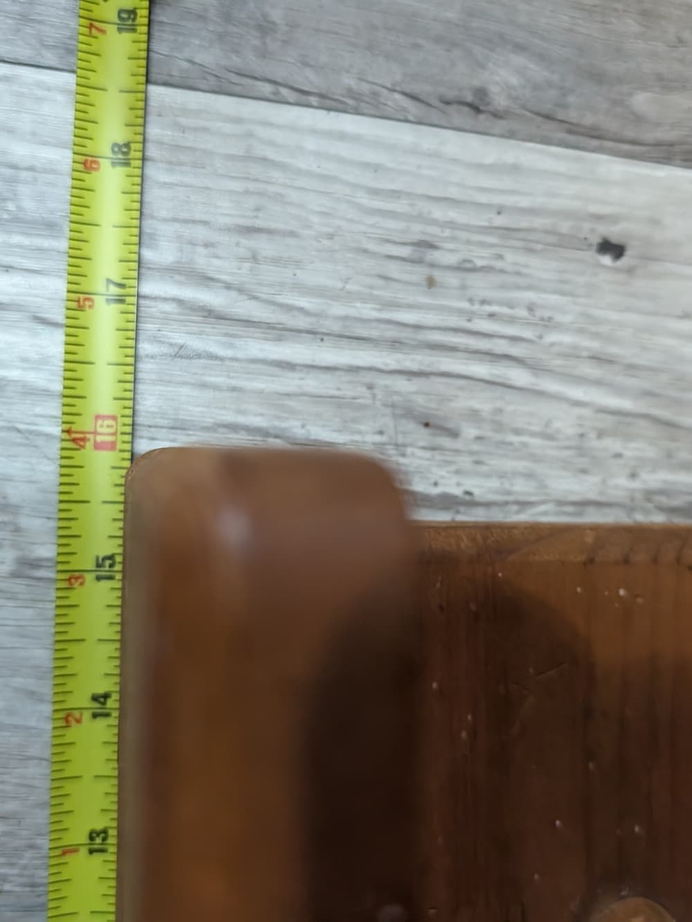 Vintage Wood Heart Peg Shelf Brown Cottage Country Folk - Thumbnail 8