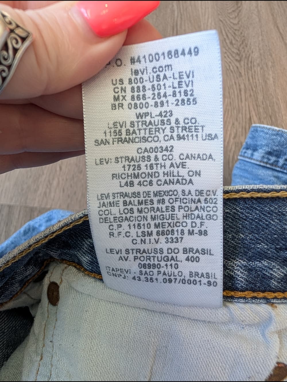 Levi's 501 Light Blue Naturally Distressed Thrashed Denim Jeans Hole In Crotch - Thumbnail 7