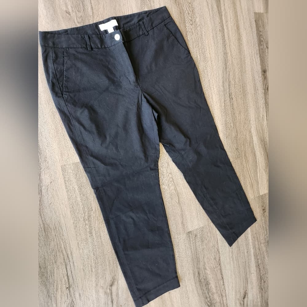 Michael Michael Kors Black Womens Pocket Trousers Plus Size Skinny Fit