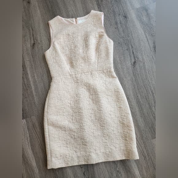 kate spade Light Pink Textured Rose Gold Accent Sleeveless Sheath Dress - Thumbnail 17