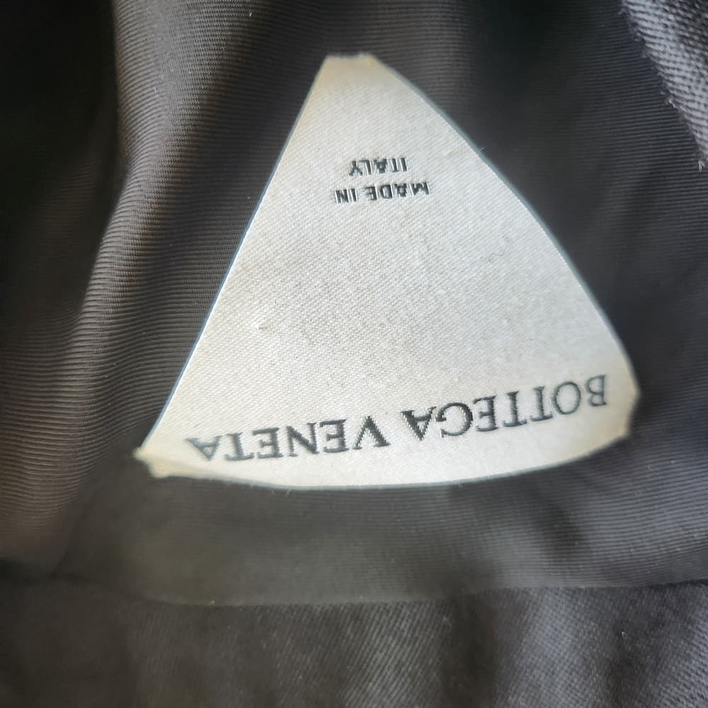 Bottega Veneta Black Compact Wool Double Breasted Blazer - Thumbnail 4