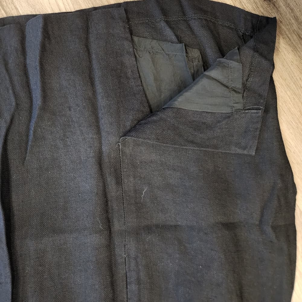 Vintage Anne Klein II Black Union Made Pencil Skirt With Pockets - Thumbnail 5