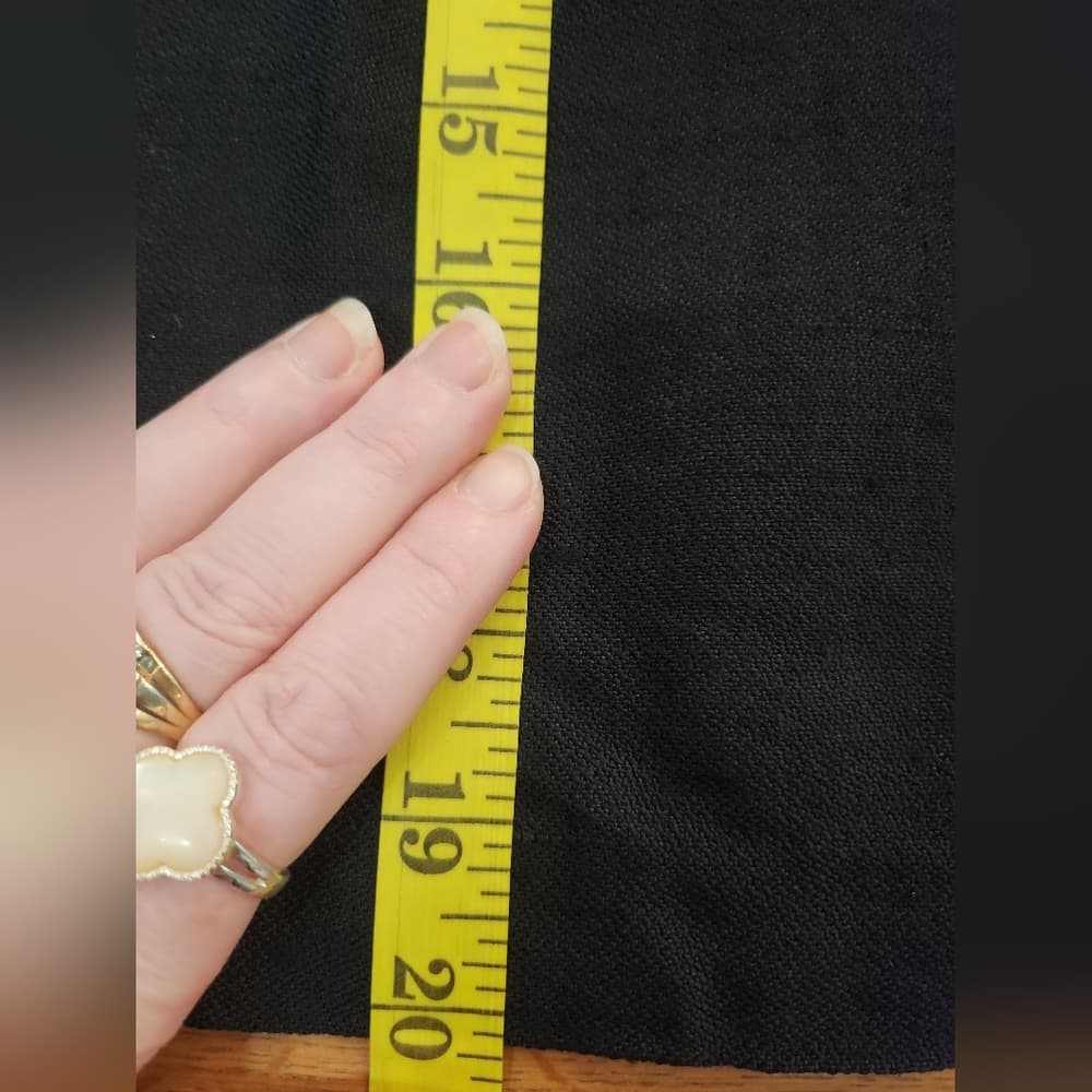 Vintage Anne Klein II Black Union Made Pencil Skirt With Pockets - Thumbnail 11