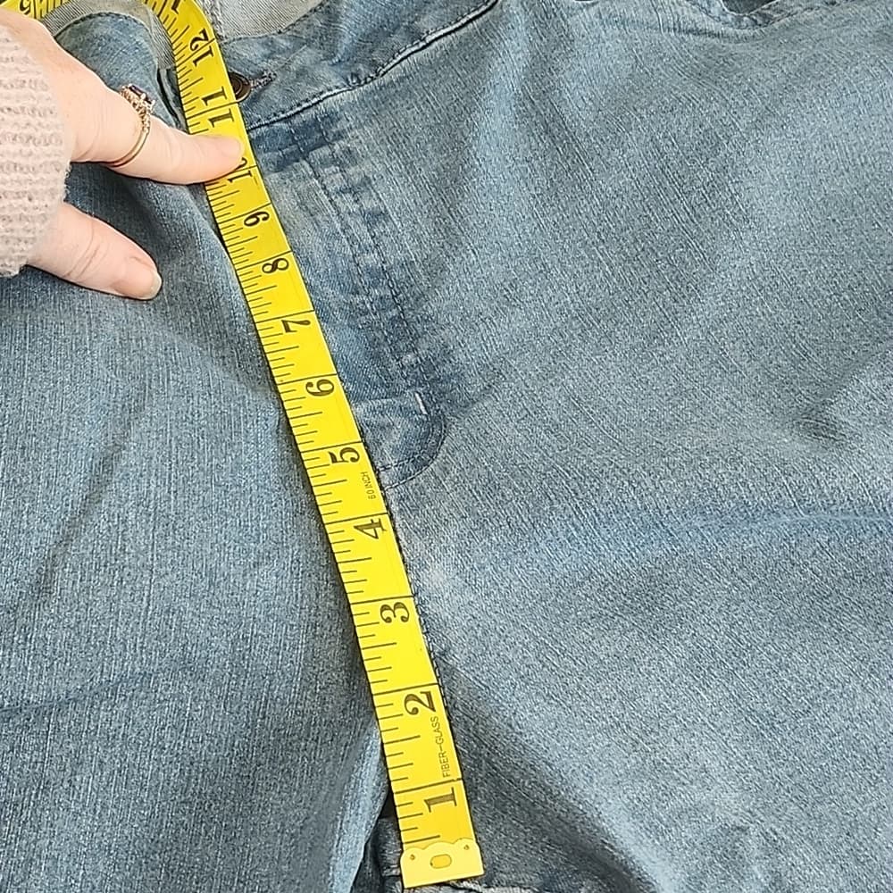 Denim 24/7 Light Stretchy Blue Jeans Plus Size Boot Cut - Thumbnail 11