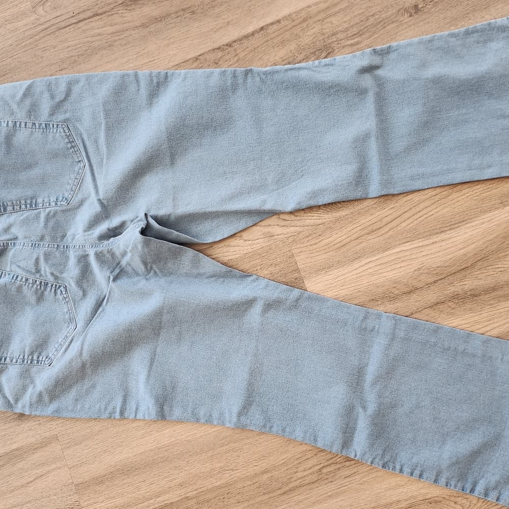Denim 24/7 Light Stretchy Blue Jeans Plus Size Boot Cut - Thumbnail 7