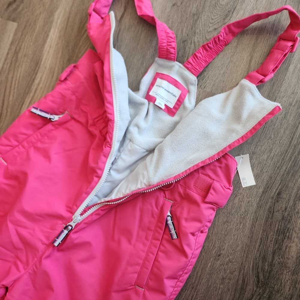NWT Amazon Essentials Bright Pink Winter Snow Suit Kids XL - Thumbnail 3