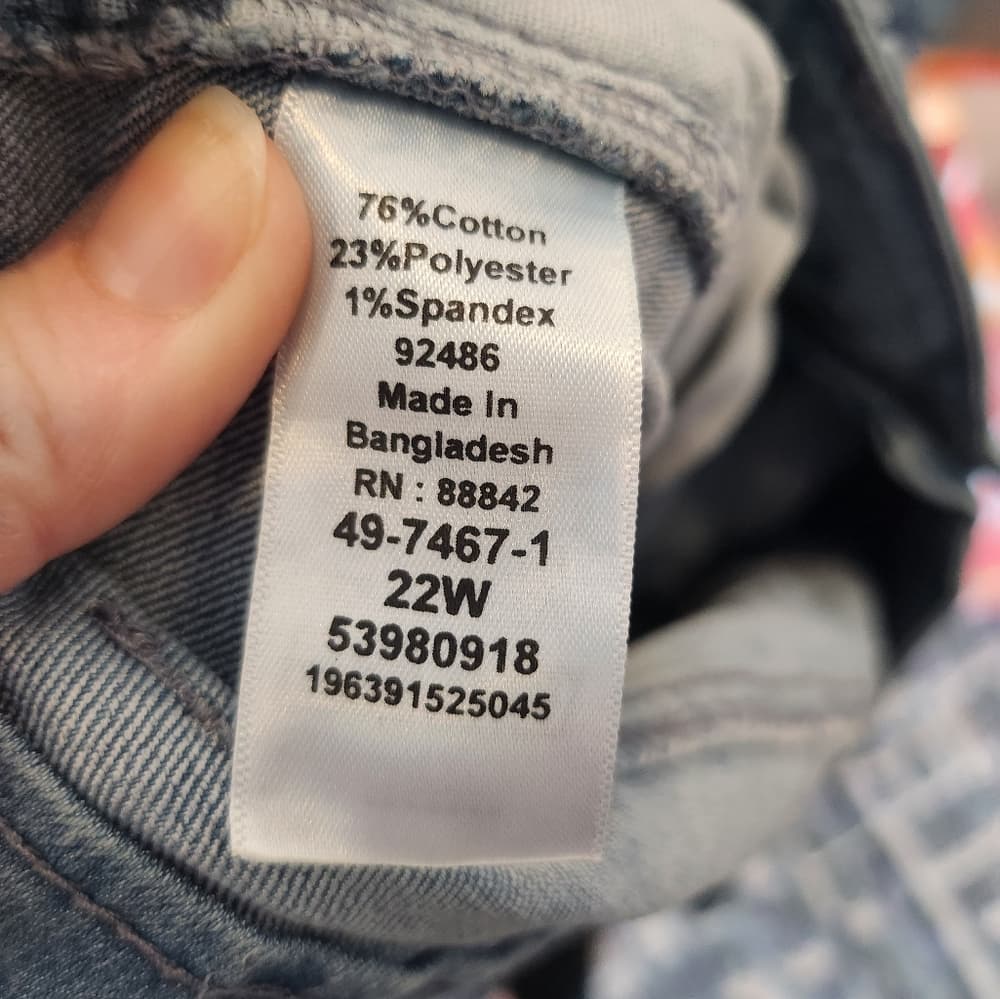 Denim 24/7 Light Stretchy Blue Jeans Plus Size Boot Cut - Thumbnail 10