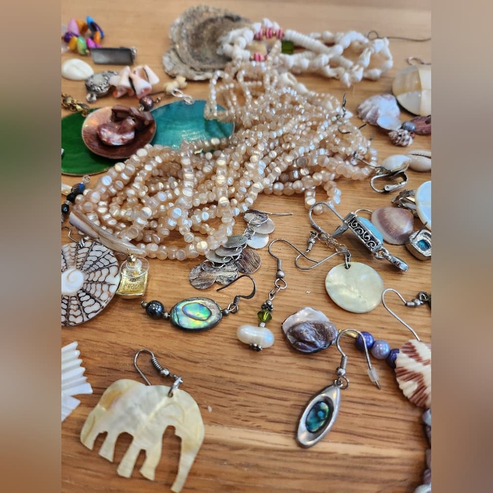 Assorted Shell and Bead Jewelry Collection - Thumbnail 2