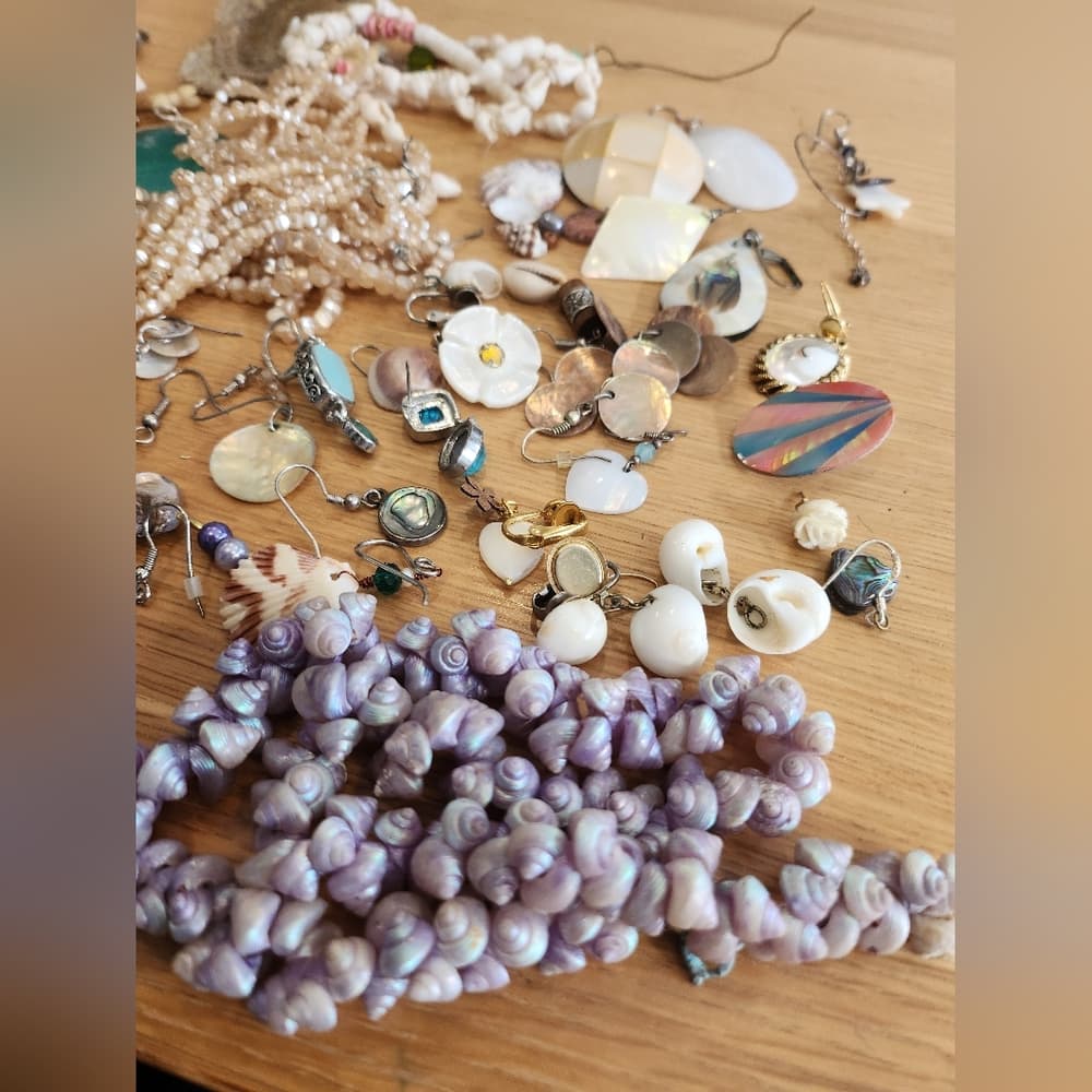 Assorted Shell and Bead Jewelry Collection