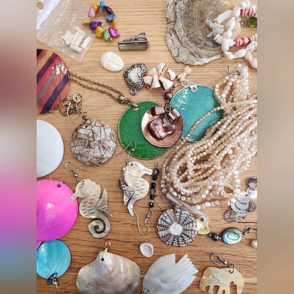 Assorted Shell and Bead Jewelry Collection - Thumbnail 6