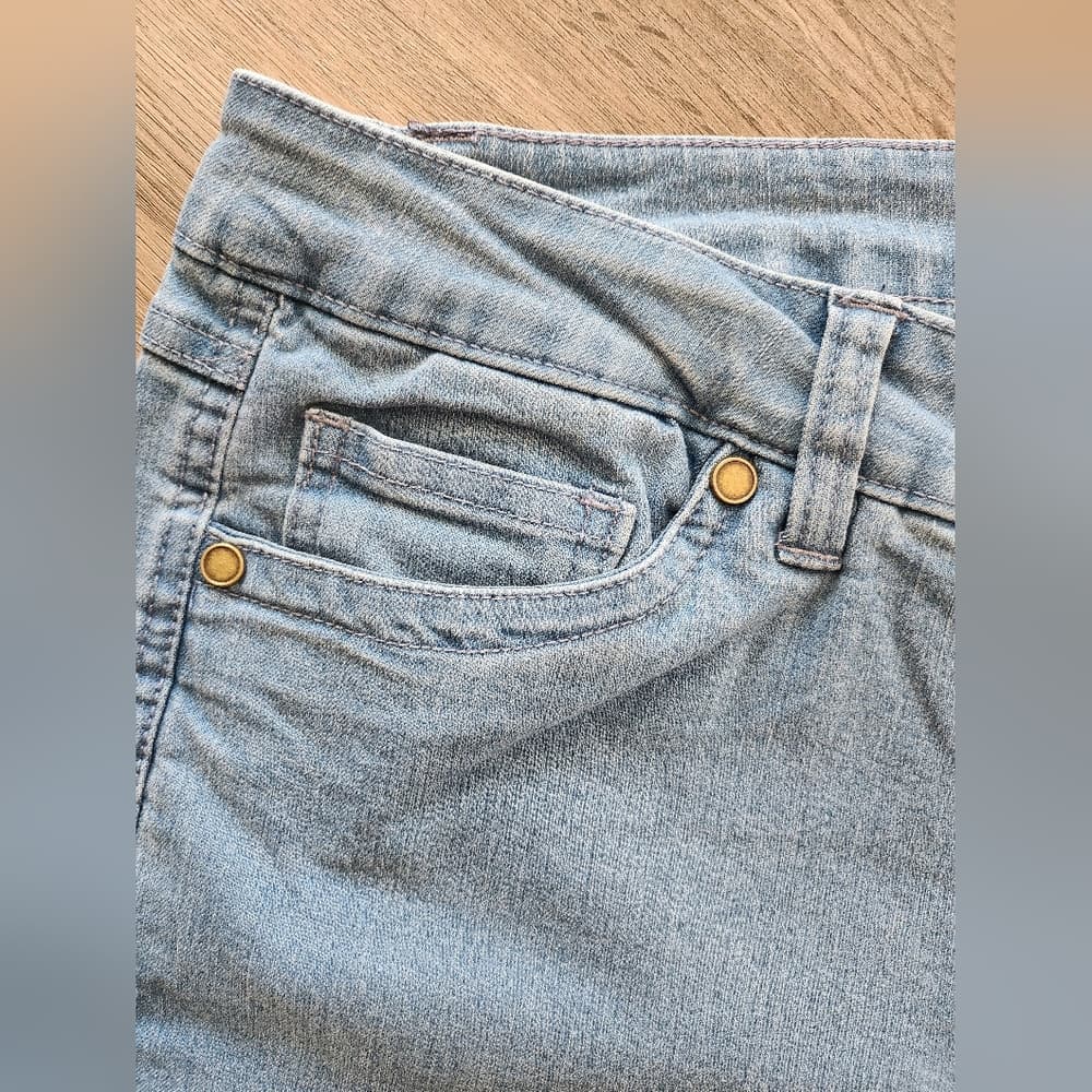 Denim 24/7 Light Stretchy Blue Jeans Plus Size Boot Cut - Thumbnail 4