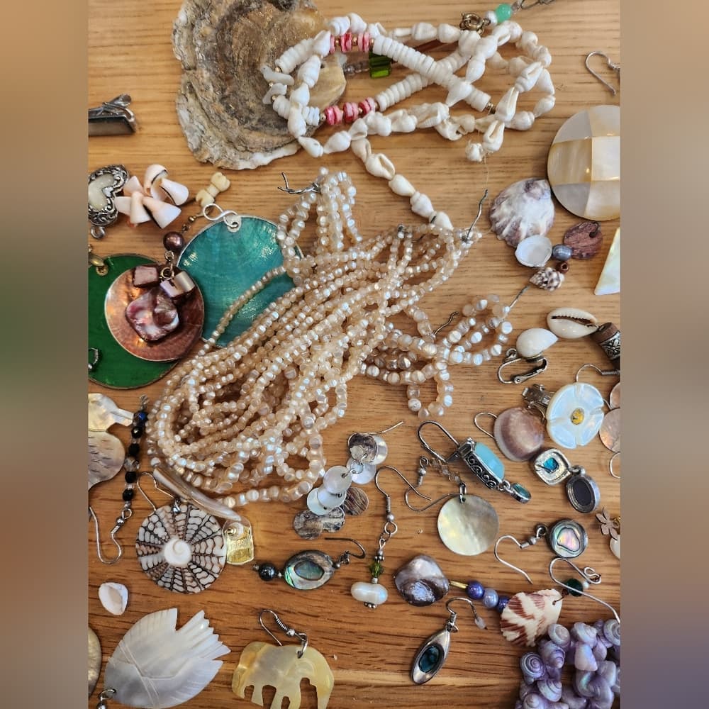 Assorted Shell and Bead Jewelry Collection - Thumbnail 7