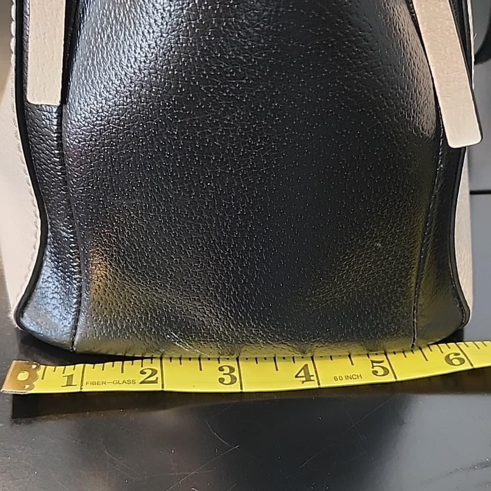 Gorgeous Cream And Black Kate Spade Grand Street Lydia Tote Purse With Side Bags - Thumbnail 15