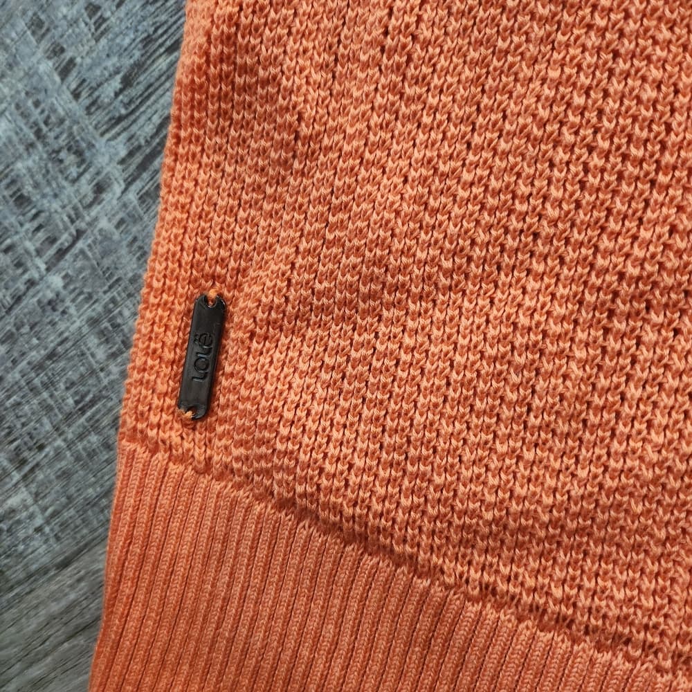 Lole Women's Orange Crew Neck Sweater 3/4 Sleeve - Thumbnail 4