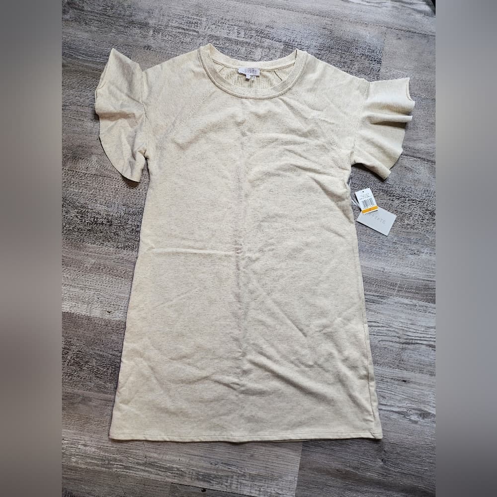 1. State Beige Short Sleeve Mini Dress The Artist - Thumbnail 9