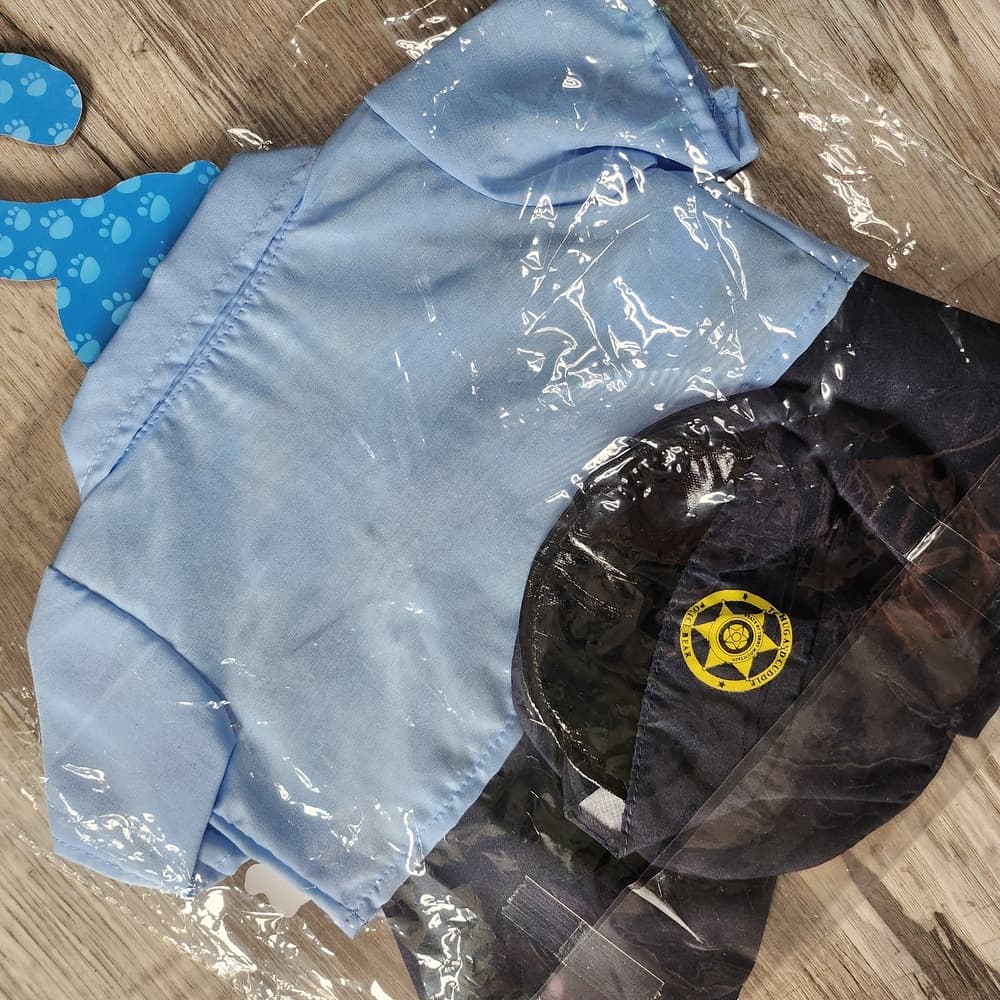 Teddy Mountain Blue Officer Uniform Shirt and Black Pants With Hat Set - Thumbnail 3