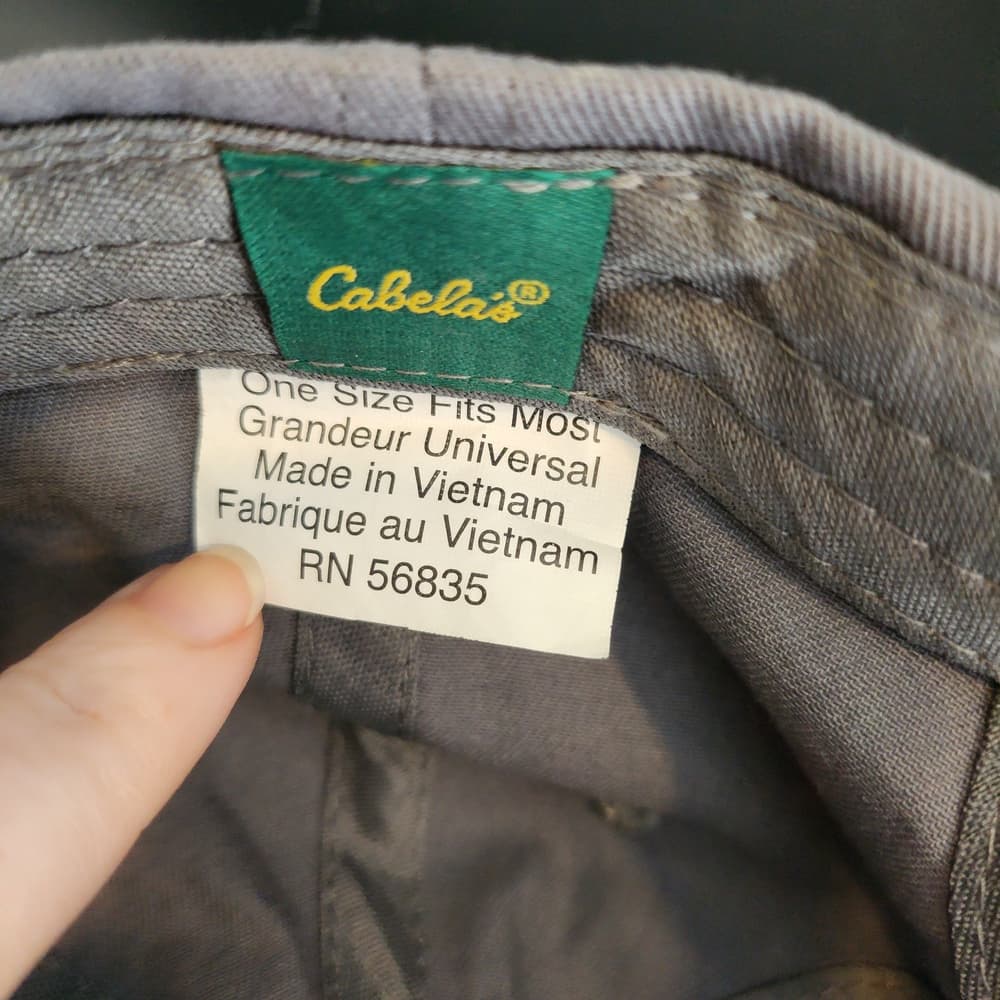 Cabela's Club Gray and Yellow Cap And Solid Black Port Authority Trucker Hat - Thumbnail 4