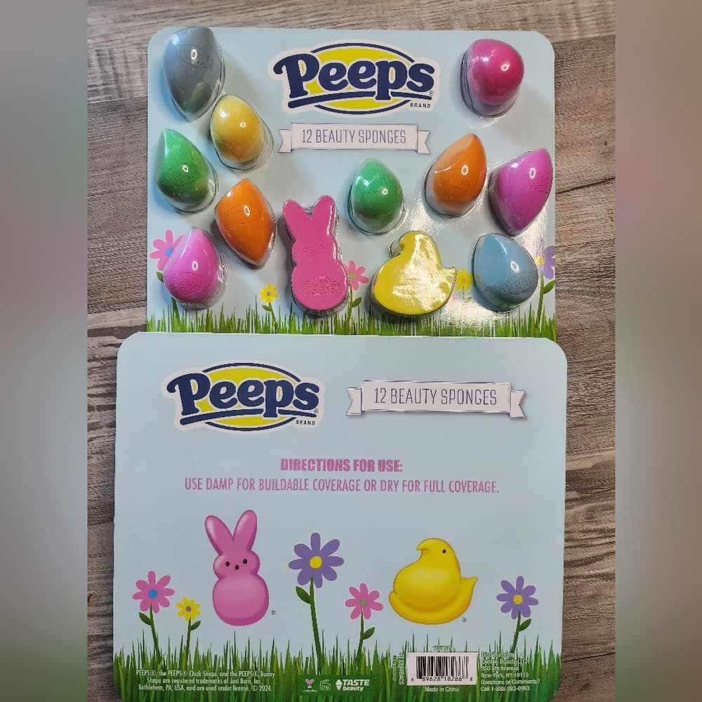 Peeps Beauty Sponges Set Of 12 Cute Colorful Easter Gift - Thumbnail 2