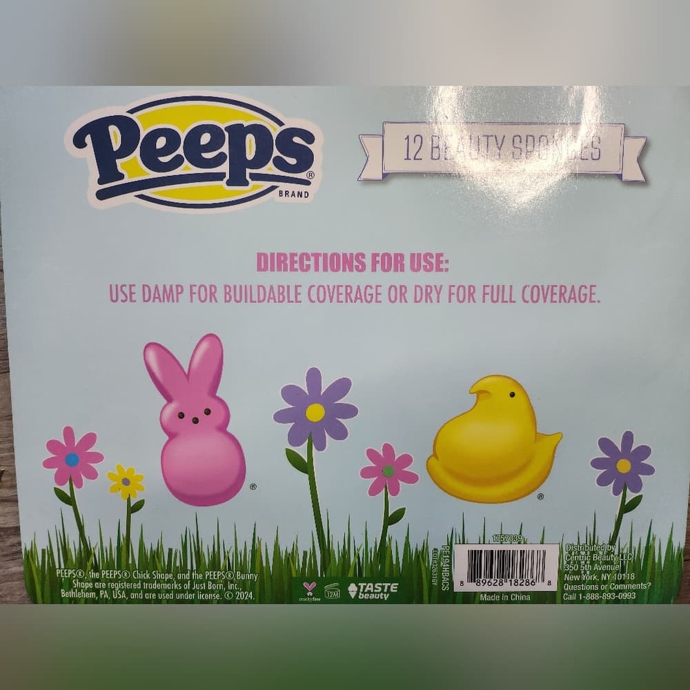 Peeps Beauty Sponges Set Of 12 Cute Colorful Easter Gift - Thumbnail 3