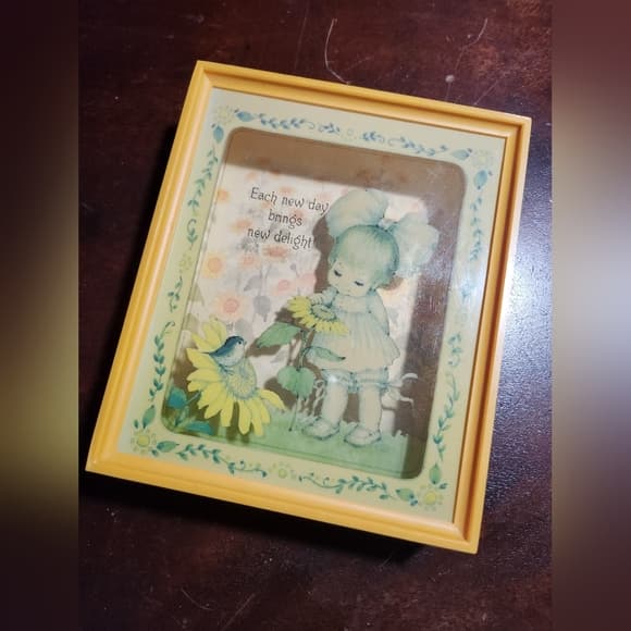 VTG Hallmark Scene-Setter Yellow Shadow Box Dimensional Greeting Card Wall Decor - Thumbnail 10