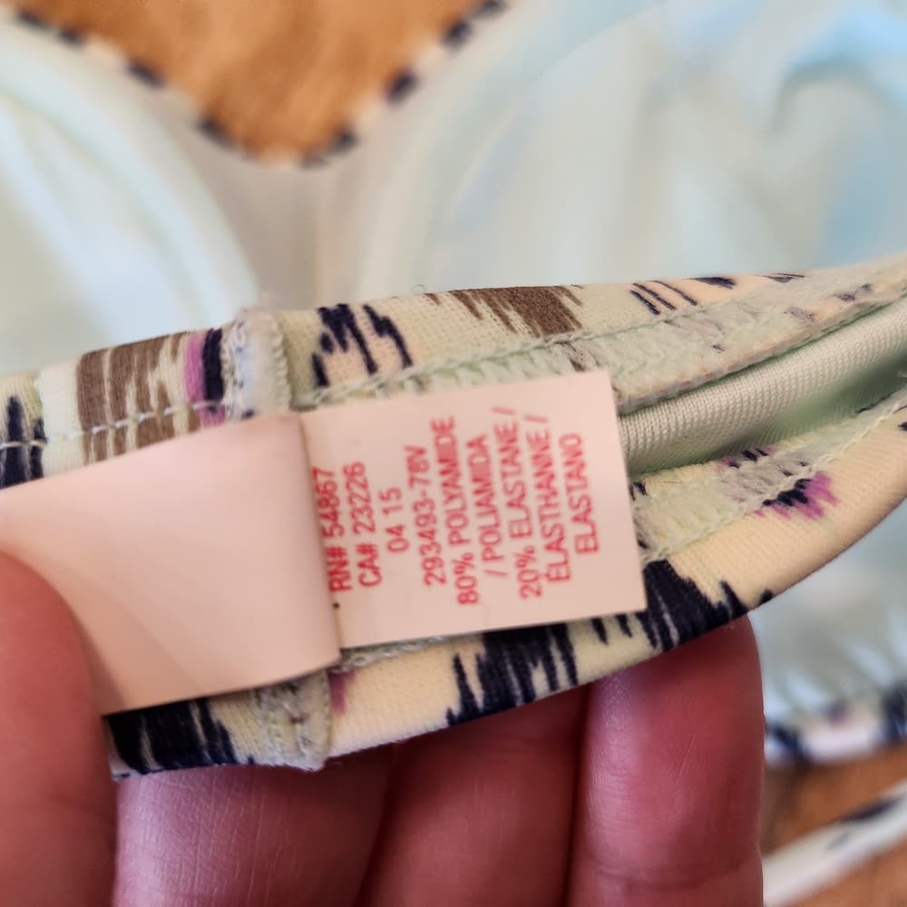 Victoria's Secret Blue And PurpleTribal Patterned Bikini Top - Thumbnail 6