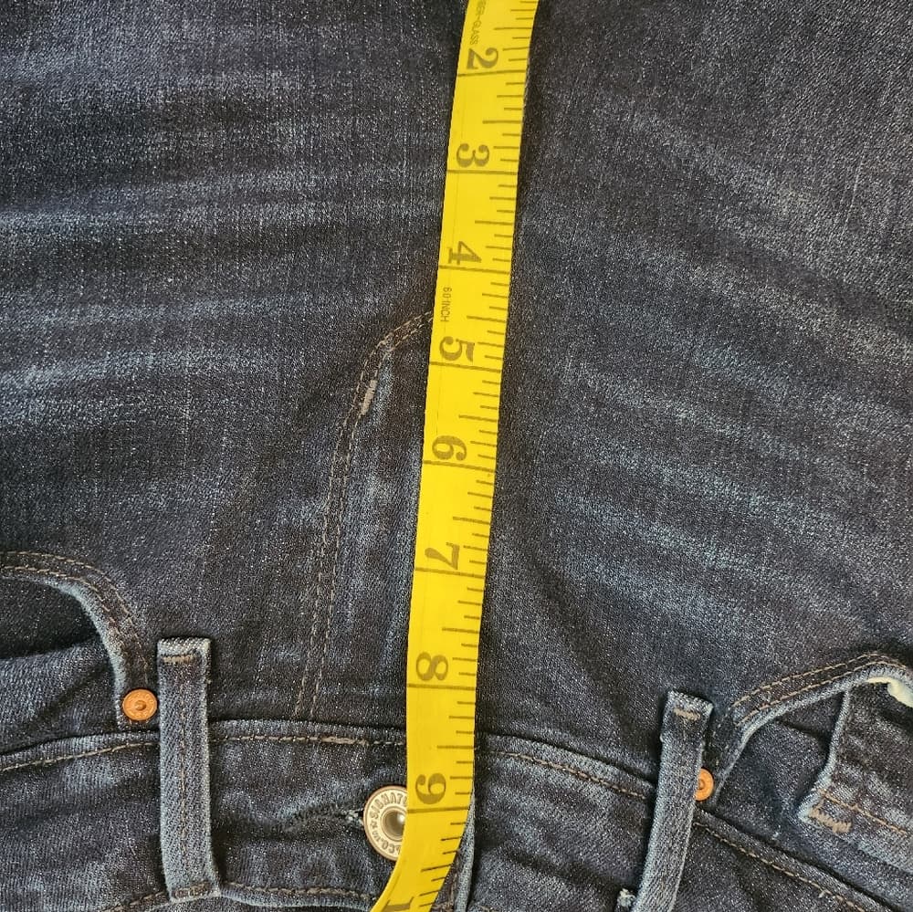 Levi's Mid Rise Skinny Dark Blue Stretch Jeans - Thumbnail 14
