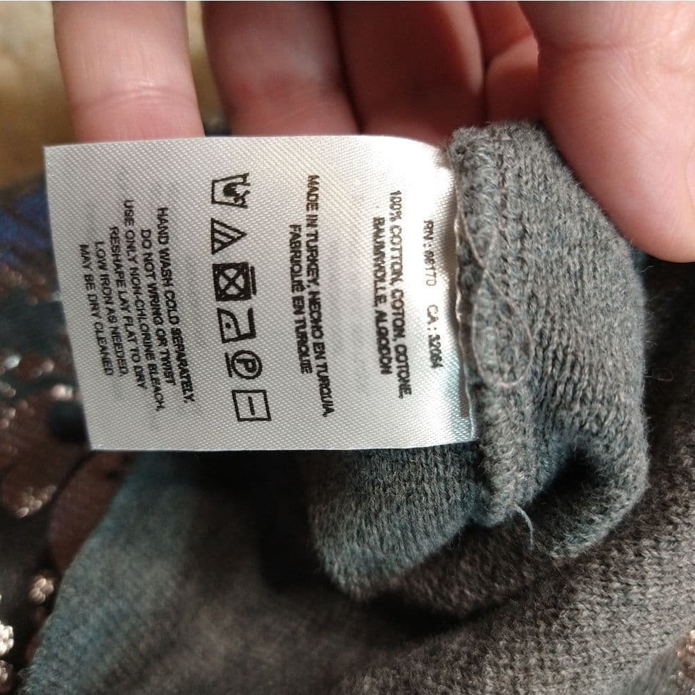 Grey and Silver Anthropologie Moth Knit top - Thumbnail 5