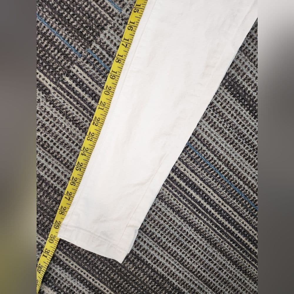 Tahari White Denim Jaimie Roll Cuff Skinny Jeans - Thumbnail 13