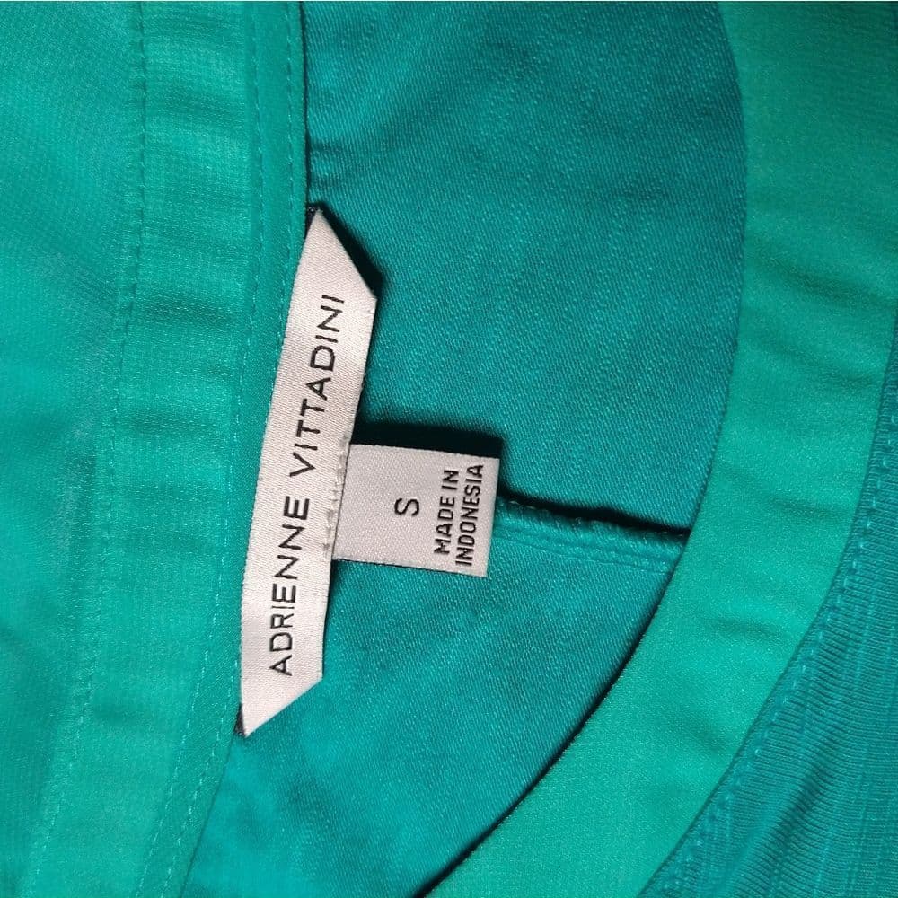 Adriennne Vittadini Mint Green High Low Sleeveless Sheer Bottom - Thumbnail 6