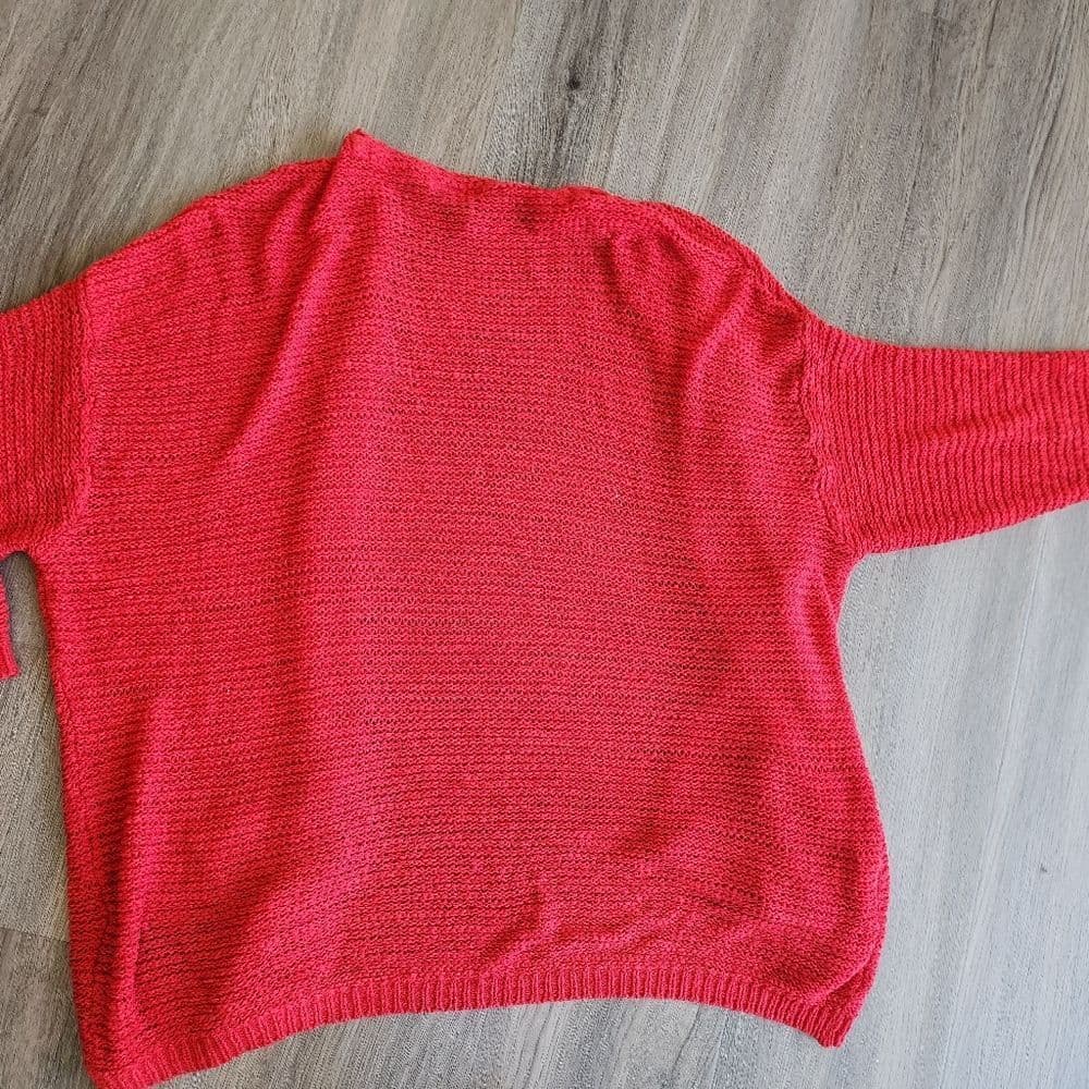 Red H&M Knit Cardigan - Thumbnail 4