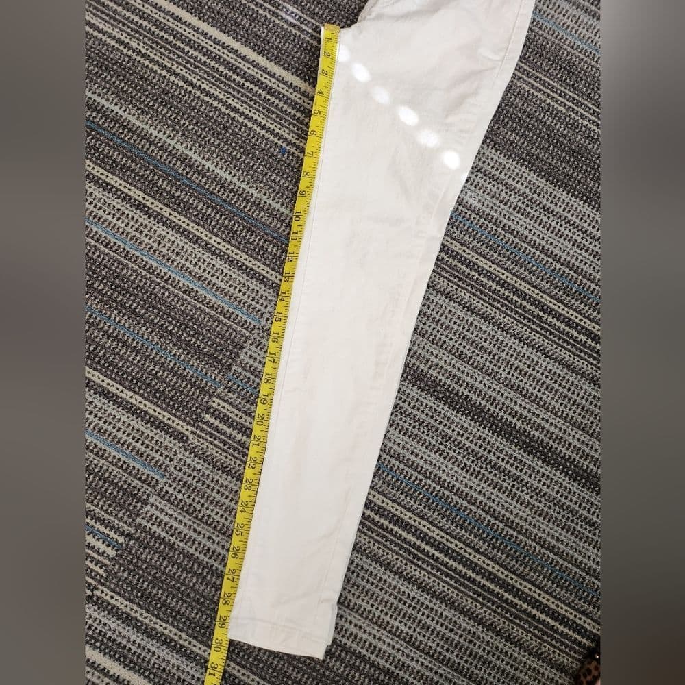Tahari White Denim Jaimie Roll Cuff Skinny Jeans - Thumbnail 12