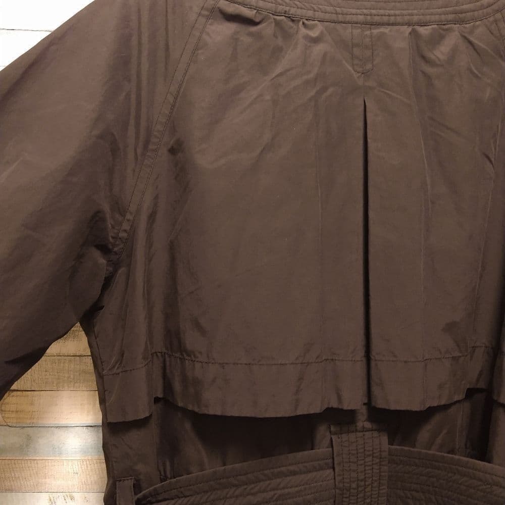 Vince Black Trench Style Belted Crew Neck Jacket - Thumbnail 7