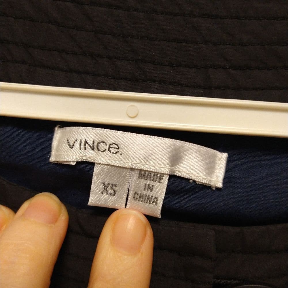 Vince Black Trench Style Belted Crew Neck Jacket - Thumbnail 6