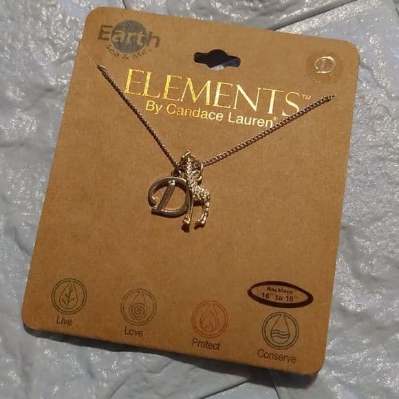 Earth Sea 🥰 and Me Elements "D" necklace - Thumbnail 5