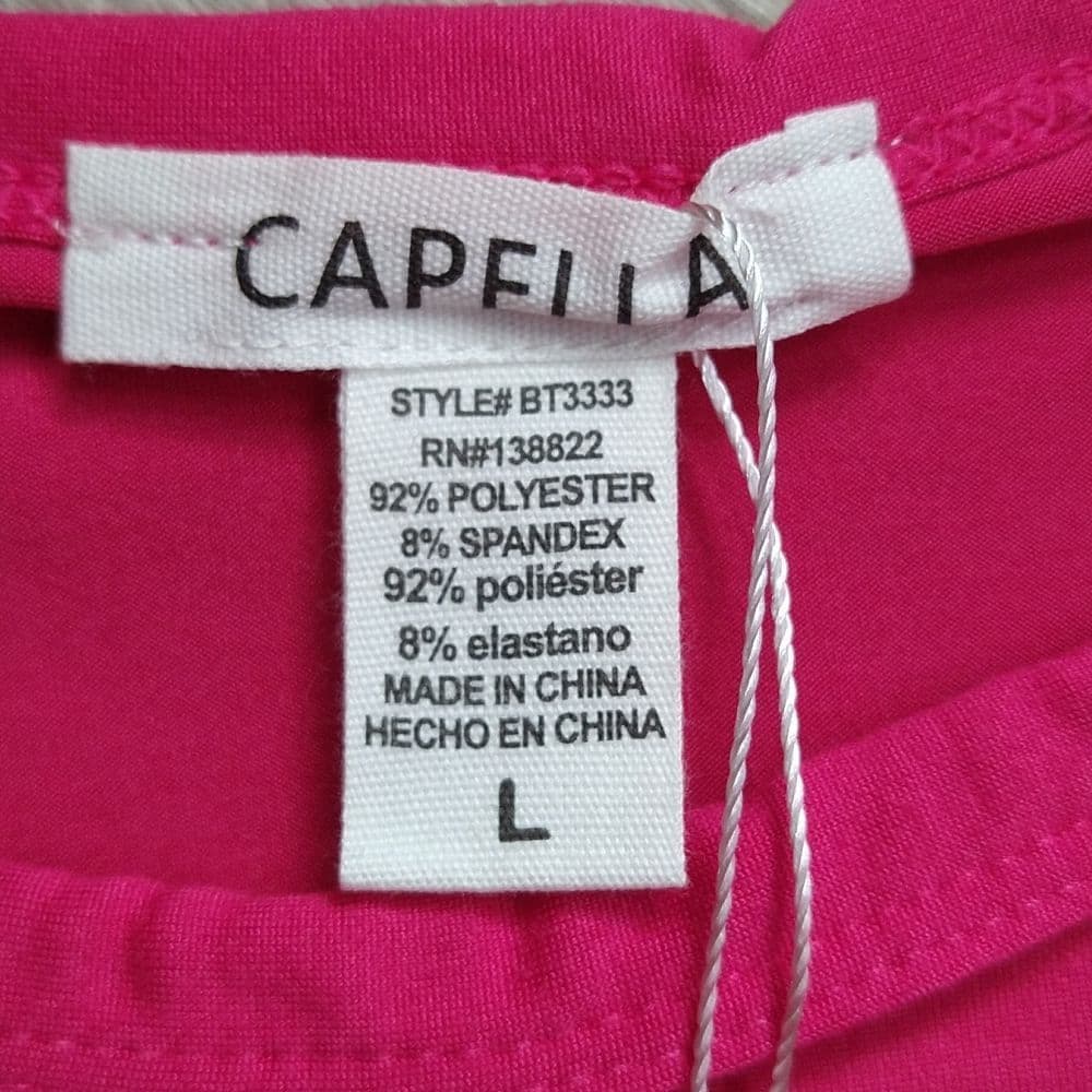 Basic Fuchsia Pink Stretchy Crop Top Tee - Thumbnail 7