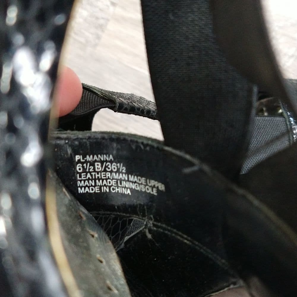 3 For 10 Sale BCBG Paris Elastic and Leather Sling Back Heels - Thumbnail 9