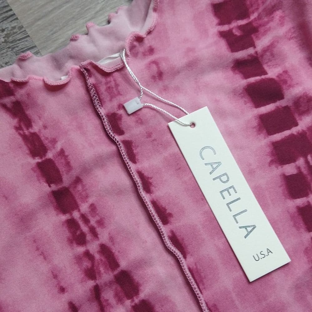 Burgundy Tie-dye Printed Body Con Mini Dress - Thumbnail 5
