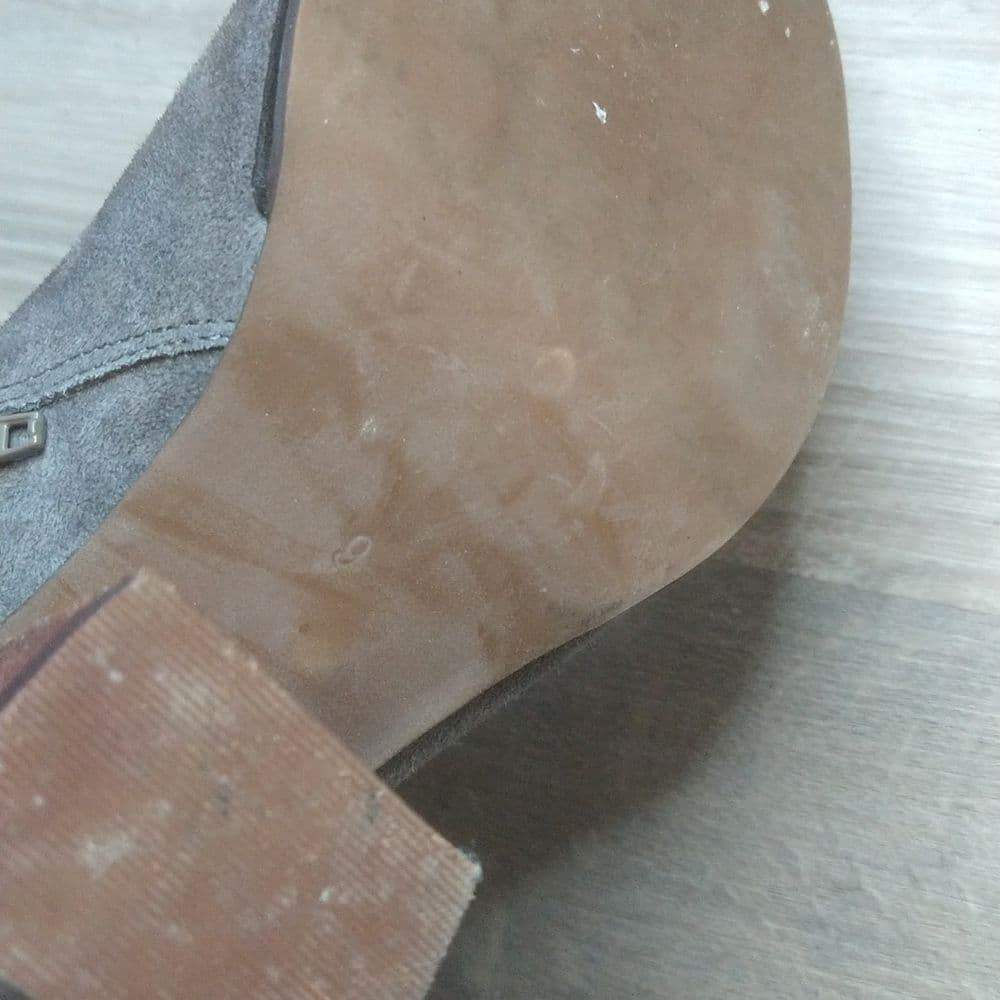 Grey Suede Jeffrey Campbell Heel Ankle Boots - Thumbnail 10