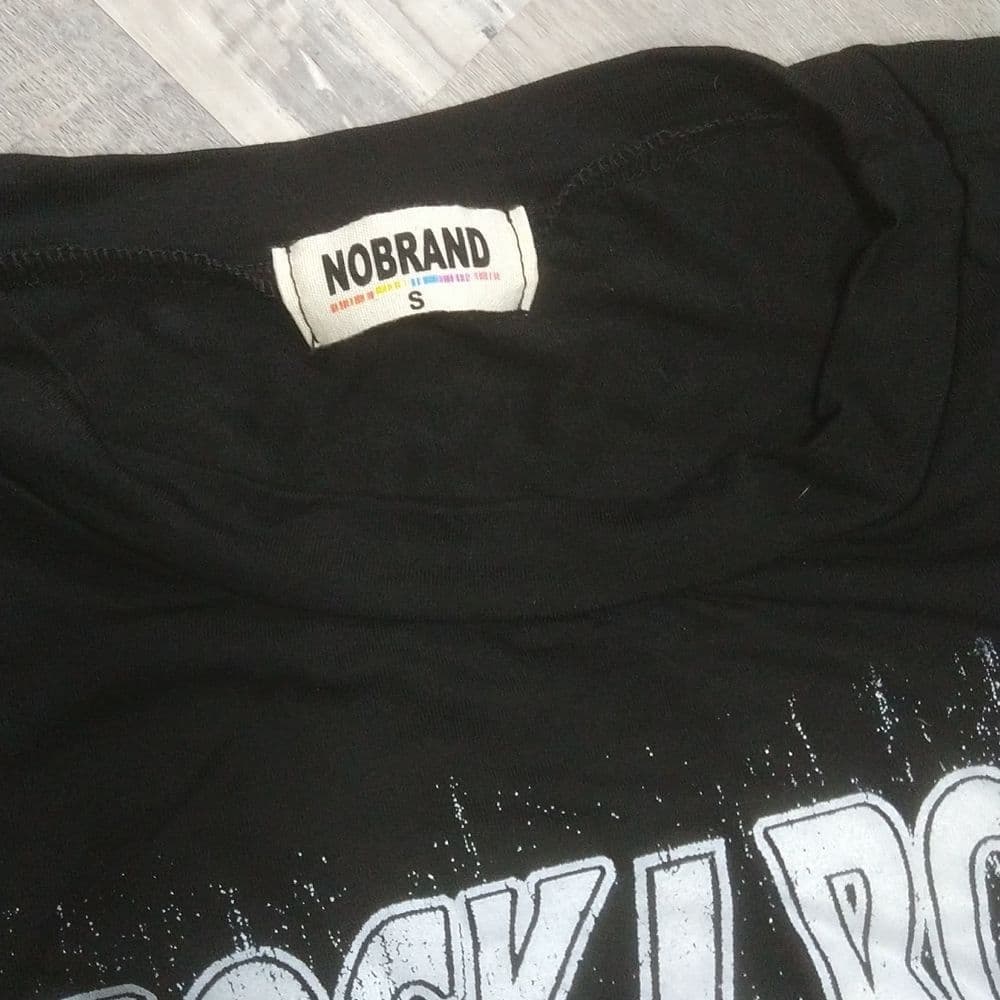 Rock ⚡ Roll Oversized Crop Top Tank - Thumbnail 4