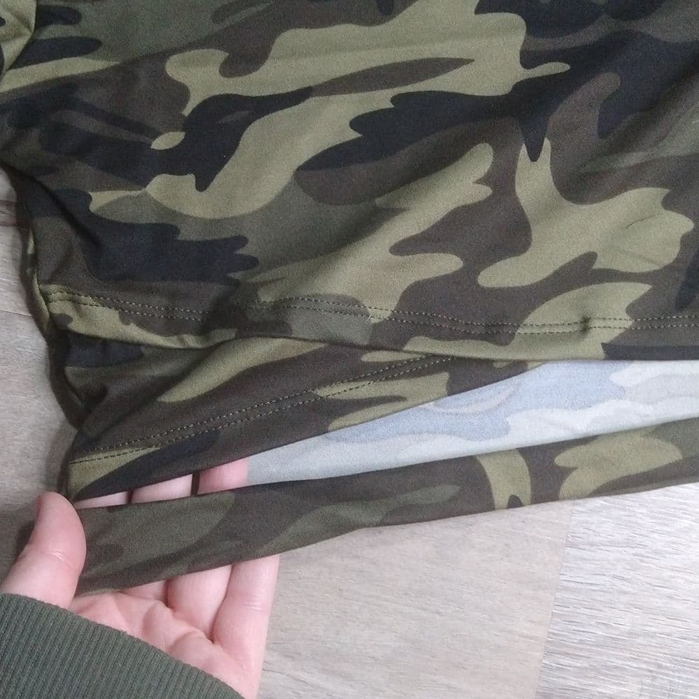 Camo Crop Top And Cargo Style Pant Matching Sexy 2 Piece Outfit - Thumbnail 13