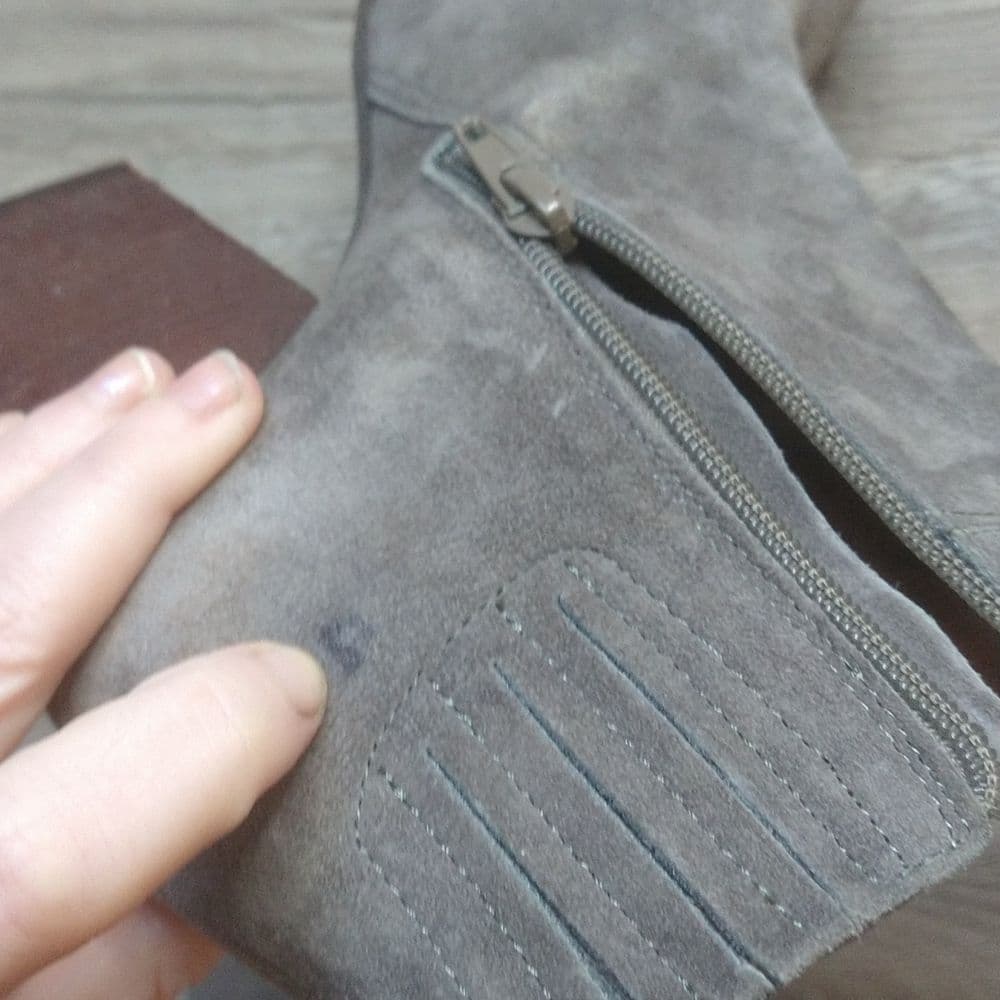Grey Suede Jeffrey Campbell Heel Ankle Boots - Thumbnail 12